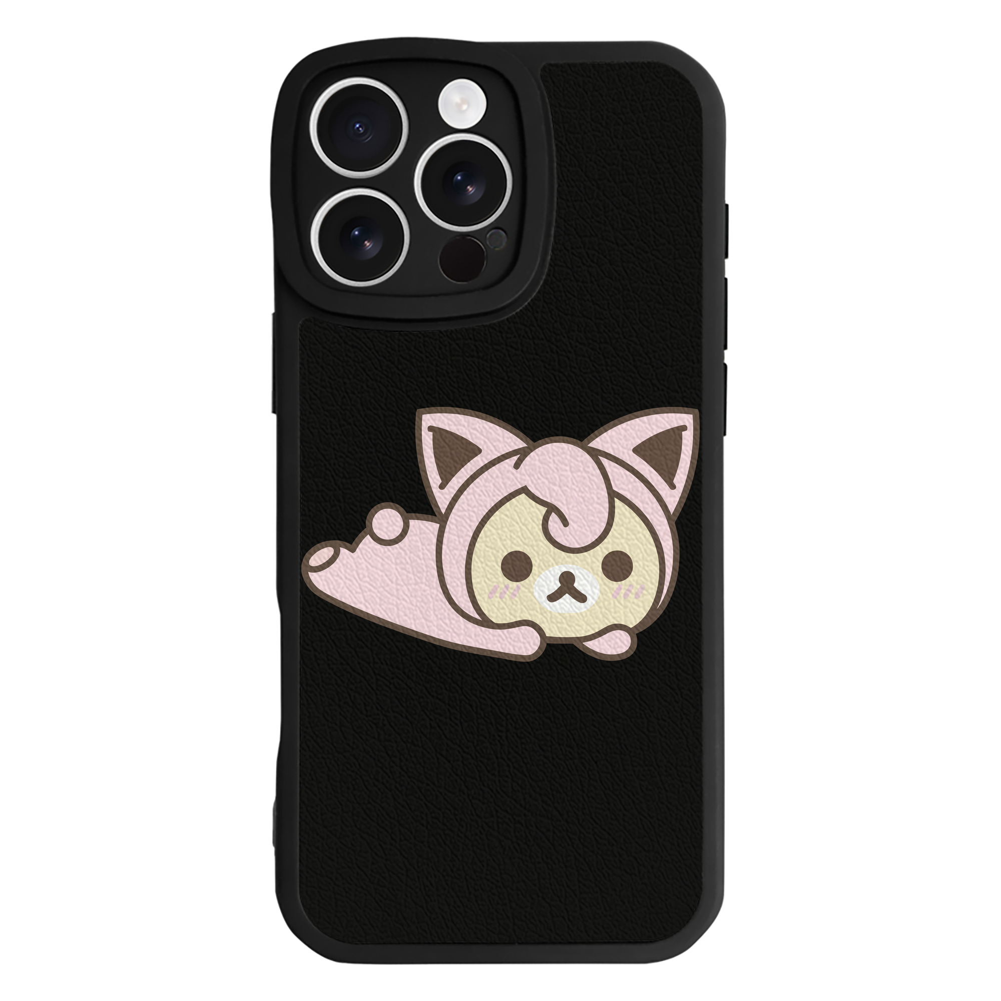 （画像用） リラックマ リラックマ キイロイトリ Rilakkuma Korilakkuma Kiiroitori 【iPhone 16シリーズ対応】シリコンスマホケース（レザー調） 材質：シリコン